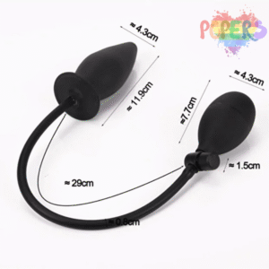 Şişirme Özellikli Yumuşak Silikon Anal Açıcı Genişletici Anal Plug